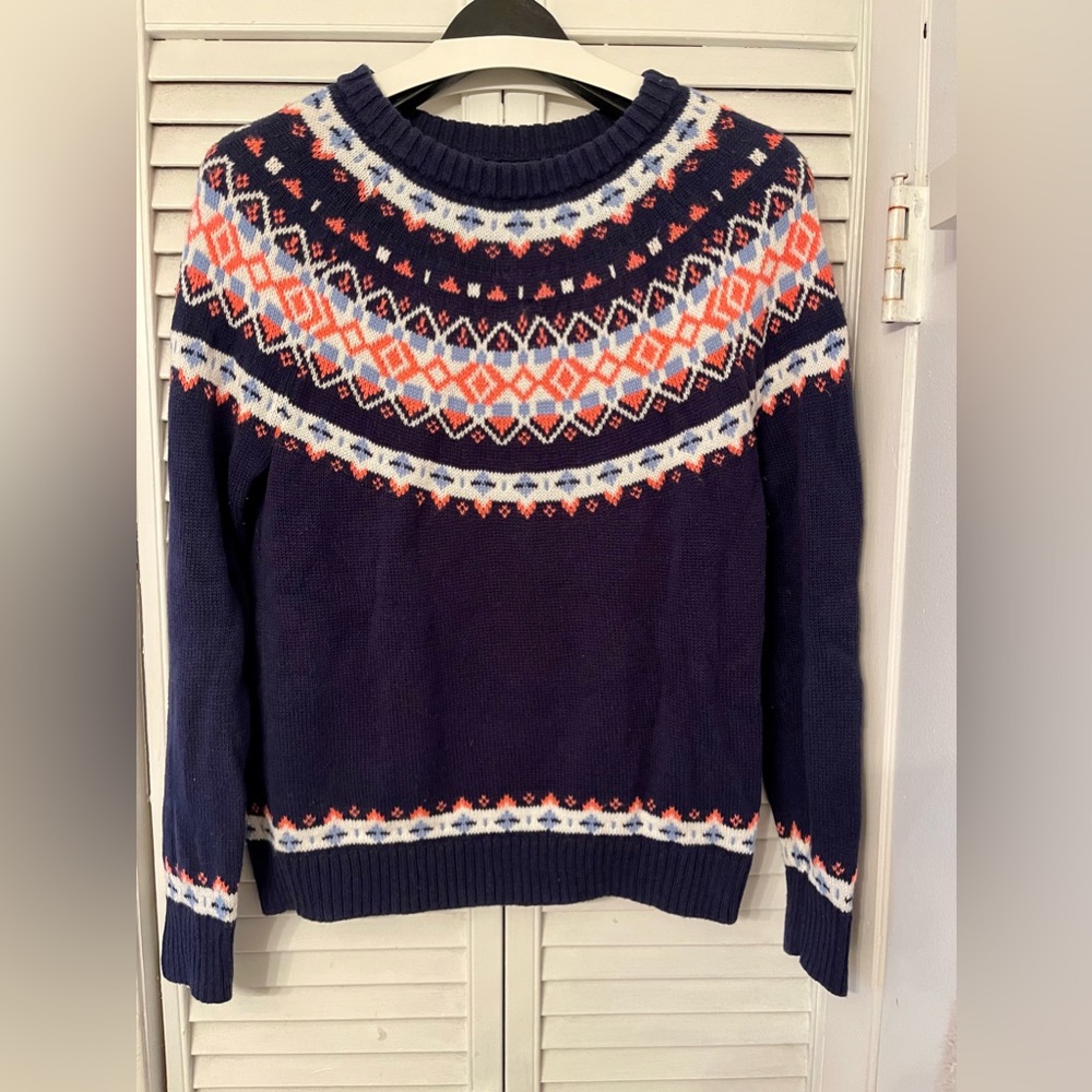 J Crew | Fair Isle Holiday Sweater Women size Medium